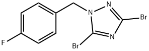 3,5-DIBROMO-1-(4-FLUOROBENZYL)-1H-1,2,4-TRIAZOLE Struktur