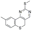 9-METHYL-2-(METHYLSULFANYL)-5H-THIOCHROMENO[4,3-D]PYRIMIDINE Struktur