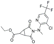 ETHYL 3-[[3-CHLORO-5-(TRIFLUOROMETHYL)-2-PYRIDINYL](METHYL)AMINO]-2,4-DIOXO-3-AZABICYCLO[3.1.0]HEXANE-6-CARBOXYLATE Struktur