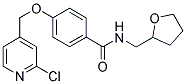 4-[(2-CHLOROPYRIDIN-4-YL)METHOXY]-N-(TETRAHYDROFURFURYL)BENZAMIDE Struktur