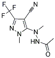 N'-[4-CYANO-1-METHYL-3-(TRIFLUOROMETHYL)-1H-PYRAZOL-5-YL]-N'-METHYLACETOHYDRAZIDE Struktur