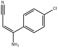 (E)-3-AMINO-3-(4-CHLOROPHENYL)-2-PROPENENITRILE Struktur