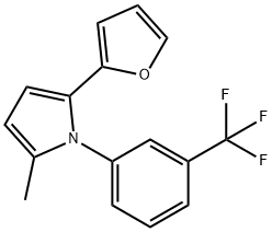 2-(2-FURYL)-5-METHYL-1-[3-(TRIFLUOROMETHYL)PHENYL]-1H-PYRROLE Struktur