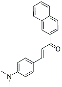 3-[4-(DIMETHYLAMINO)PHENYL]-1-(2-NAPHTHYL)PROP-2-EN-1-ONE Struktur