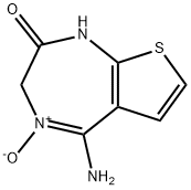 5-AMINO-1,3-DIHYDRO-2H-THIENO[2,3-E][1,4]DIAZEPIN-2-ONE 4-OXIDE Struktur