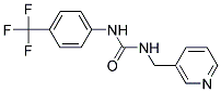 1-(3-PYRIDYLMETHYL)-3-(4-(TRIFLUOROMETHYL)PHENYL)UREA Struktur