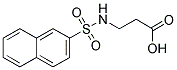 3-(NAPHTHALENE-2-SULFONYLAMINO)-PROPIONIC ACID Struktur