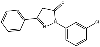 2-(3-CHLORO-PHENYL)-5-PHENYL-2,4-DIHYDRO-PYRAZOL-3-ONE Struktur