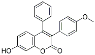 7-HYDROXY-3(4'-METHOXYPHENYL)-4-PHENYLCOUMARIN Struktur