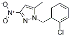 1-(2-CHLORO-BENZYL)-5-METHYL-3-NITRO-1H-PYRAZOLE Struktur