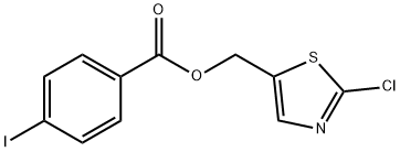 (2-CHLORO-1,3-THIAZOL-5-YL)METHYL 4-IODOBENZENECARBOXYLATE Struktur