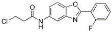 3-CHLORO-N-[2-(2-FLUOROPHENYL)-1,3-BENZOXAZOL-5-YL]PROPANAMIDE Struktur