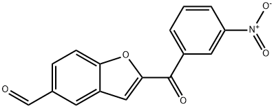 2-(3-NITROBENZOYL)-1-BENZOFURAN-5-CARBOXALDEHYDE Struktur