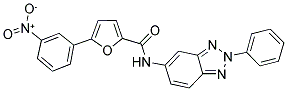 5-(3-NITRO-PHENYL)-FURAN-2-CARBOXYLIC ACID (2-PHENYL-2H-BENZOTRIAZOL-5-YL)-AMIDE Struktur