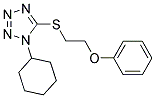 1-CYCLOHEXYL-5-[(2-PHENOXYETHYL)THIO]-1H-TETRAZOLE Struktur