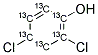 2,4-DICHLOROPHENOL 13C6 Struktur