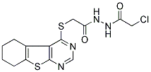 N'-(2-CHLOROACETYL)-2-(5,6,7,8-TETRAHYDRO[1]BENZOTHIENO[2,3-D]PYRIMIDIN-4-YLTHIO)ACETOHYDRAZIDE Struktur