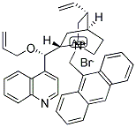 (+)-O-(9)-ALLYL-N-(9-ANTHRACENYLMETHYL) CINCHONIDINIUM BROMIDE Struktur