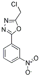 2-(CHLOROMETHYL)-5-(3-NITROPHENYL)-1,3,4-OXADIAZOLE Struktur