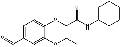 N-CYCLOHEXYL-2-(2-ETHOXY-4-FORMYLPHENOXY)ACETAMIDE Struktur