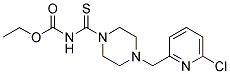 N-[(4-[(6-CHLOROPYRIDIN-2-YL)METHYL]PIPERAZIN-1-YL)THIOCARBONYL]CARBAMIC ACID, ETHYL ESTER Struktur