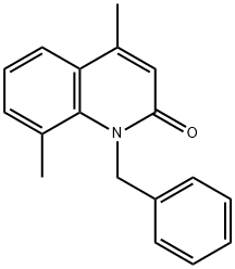 1-BENZYL-4,8-DIMETHYL-1H-QUINOLIN-2-ONE Struktur