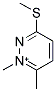 1,6-DIMETHYL-3-(METHYLSULFANYL)PYRIDAZIN-1-IUM Struktur