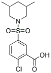 2-CHLORO-5-[(3,5-DIMETHYLPIPERIDIN-1-YL)SULFONYL]BENZOIC ACID Struktur