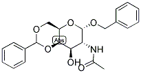 BENZYL 2-ACETAMIDO-2-DEOXY-4,6-O-BENZYLIDENE-ALPHA-D-GALACTOPYRANOSIDE Struktur