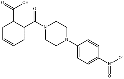 6-([4-(4-NITROPHENYL)PIPERAZINO]CARBONYL)-3-CYCLOHEXENE-1-CARBOXYLIC ACID Struktur