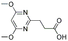 3-(4,6-DIMETHOXYPYRIMIDIN-2-YL)PROPANOIC ACID Struktur