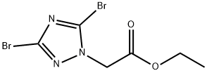 ETHYL 2-(3,5-DIBROMO-1H-1,2,4-TRIAZOL-1-YL)ACETATE Struktur