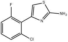 4-(2-CHLORO-6-FLUORO-PHENYL)-THIAZOL-2-YLAMINE Struktur