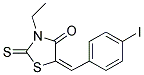 (5E)-3-ETHYL-5-(4-IODOBENZYLIDENE)-2-THIOXO-1,3-THIAZOLIDIN-4-ONE Struktur