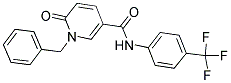 1-BENZYL-6-OXO-N-[4-(TRIFLUOROMETHYL)PHENYL]-1,6-DIHYDRO-3-PYRIDINECARBOXAMIDE Struktur