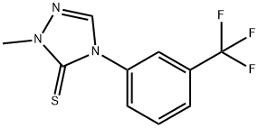 2-METHYL-4-[3-(TRIFLUOROMETHYL)PHENYL]-2,4-DIHYDRO-3H-1,2,4-TRIAZOLE-3-THIONE Struktur