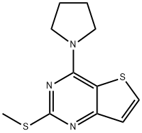 2-(METHYLSULFANYL)-4-(1-PYRROLIDINYL)THIENO[3,2-D]PYRIMIDINE Struktur