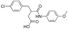 2-(4-CHLOROBENZYL)-N-(4-METHOXYPHENYL) SUCCINAMIC ACID Struktur