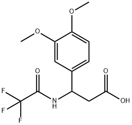 3-(3,4-DIMETHOXYPHENYL)-3-[(2,2,2-TRIFLUOROACETYL)AMINO]PROPANOIC ACID Struktur