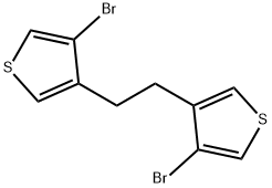 3-BROMO-4-[2-(4-BROMO-3-THIENYL)ETHYL]THIOPHENE Struktur