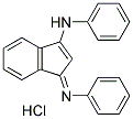 (1-(AZAPHENYLMETHYLENE)INDEN-3-YL)PHENYLAMINE, HYDROCHLORIDE Struktur