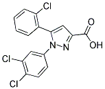 5-(2-CHLOROPHENYL)-1-(3,4-DICHLOROPHENYL)-1H-PYRAZOLE-3-CARBOXYLIC ACID Struktur