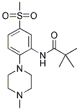 2,2-DIMETHYL-N-[[2-(4-METHYLPIPERAZINO)-5-(METHYLSULPHONYL)]PHENYL]PROPANAMIDE Struktur