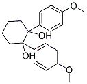 1,2-BIS-(4-METHOXYPHENYLCYCLOHEXAN-1,2-DIOL) Struktur