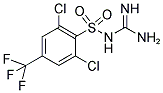 [2,6-DICHLORO-4-(TRIFLUOROMETHYL)BENZENESULFONYL]GUANIDINE Struktur