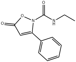 N-ETHYL-5-OXO-3-PHENYL-2(5H)-ISOXAZOLECARBOXAMIDE Struktur