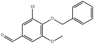 4-(BENZYLOXY)-3-CHLORO-5-METHOXYBENZALDEHYDE Struktur