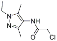 2-CHLORO-N-(1-ETHYL-3,5-DIMETHYL-1H-PYRAZOL-4-YL)-ACETAMIDE Struktur