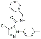 N-BENZYL-4-CHLORO-1-(4-METHYLPHENYL)-1H-PYRAZOLE-5-CARBOXAMIDE Struktur