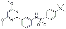 4-TERT-BUTYL-N-[3-(4,6-DIMETHOXYPYRIMIDIN-2-YL)PHENYL]BENZENESULPHONAMIDE Struktur